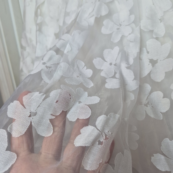 Lulu's White Strapless Floral Sweetheart Mini Dress Size Xl - Picture 6 of 12